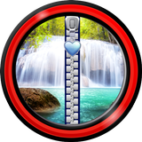 Zipper Lock Screen – Waterfall icon