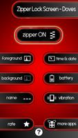 Zipper Lock Screen – Doves screenshot 1