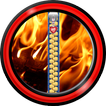 Zipper Lock Screen – Fire