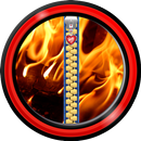 Reißverschluss-Bildschirm - Feuer APK