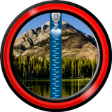 Zipper Lock Screen – Mountains icon