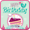 ”Name On Birthday Cake & Cards 