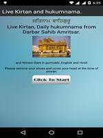 Live Kirtan,Hukamnama Affiche