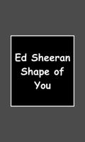 piano tegels - Shape of You-poster