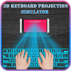 keyboard hologram simulator 3D آئیکن