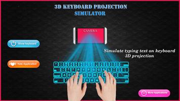 keyboard hologram simulator 3D Affiche