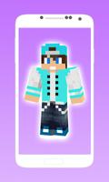 Cool boy skins for minecraft poster