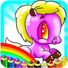Pony Unicorn Coloring For Kids आइकन
