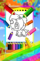 Pony Unicorn Coloring For Kids الملصق