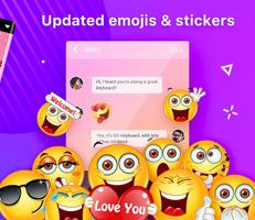 Emoji Keyboard-Cool Keyboard, Emoticon , GIFs ภาพหน้าจอ 3