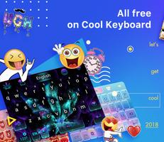 Emoji Keyboard-Cool Keyboard, Emoticon , GIFs ภาพหน้าจอ 1