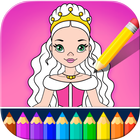 Little Princess Coloring Kids Book - Girls Games! icône