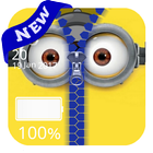 Mini Banana Zipper Lock Screen Zeichen