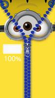 Mini Banana Zipper Lock Screen Screenshot 3