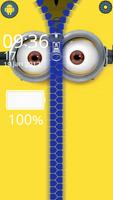 Mini Banana Zipper Lock Screen Screenshot 1