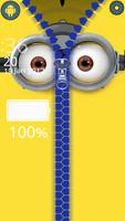 Mini Banana Zipper Lock Screen Screenshot 2