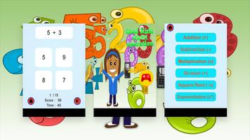 Cool Math Games for Kids: Addition and Subtraction Affiche