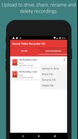 برنامه‌نما Secret video reocrder HD عکس از صفحه