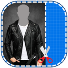 Men Leather Jacket Photo Suit icon