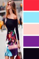 color coordinate outfits fashion style Affiche