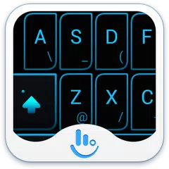 Neon Blue Light Keyboard Theme APK Herunterladen