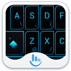 Neon Blue Light Keyboard Theme-icoon