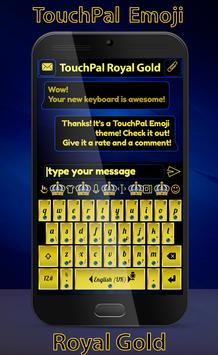 Emoji Royal Gold Keyboard poster