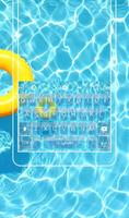 Swimming Pool Water Keyboard Theme Affiche