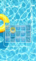Swimming Pool Water Keyboard Theme capture d'écran 2