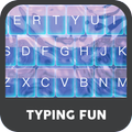 Neon Purple Water Keyboard Theme