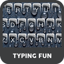 Water Droplets Pure Black Keyboard Theme-APK