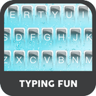 Pure Blue  Water Droplets  Keyboard Theme icône