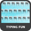 Pure Blue  Water Droplets  Keyboard Theme