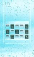 Pure Blue  Water Droplets  Keyboard Theme Ekran Görüntüsü 2