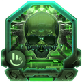 3D Green Skull Keyboard Theme