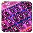 3D Neon Red Hologram Keyboard Theme