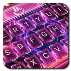 3D Neon Red Hologram Keyboard Theme icon