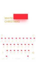 White Christmas Keyboard Theme Affiche