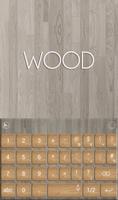 Pure Brown Wood Keyboard Theme ポスター