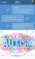 Accept Autism Keyboard Theme постер