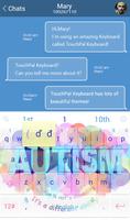 Accept Autism Keyboard Theme syot layar 1