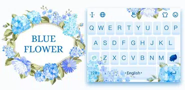 Blue Flower Keyboard Theme