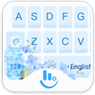 ”Blue Flower Keyboard Theme