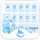 Blue Flower Keyboard Theme APK