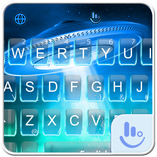 Blue Galaxy Guardians Keyboard Theme