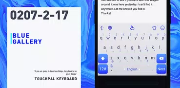 Blue Gallery Keyboard Theme