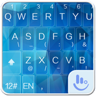 Icy Blue Keyboard Theme ikon