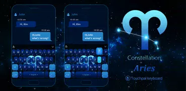 Star Blue Aries Keyboard Theme