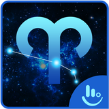 Star Blue Aries Keyboard Theme icône