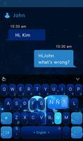 Star Blue Aries Keyboard Theme 스크린샷 2